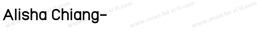 Alisha Chiang字体转换